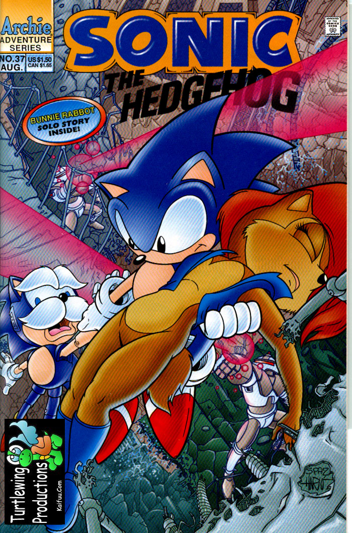 Sonic - Archie Adventure Series August 1996 Comic cover page